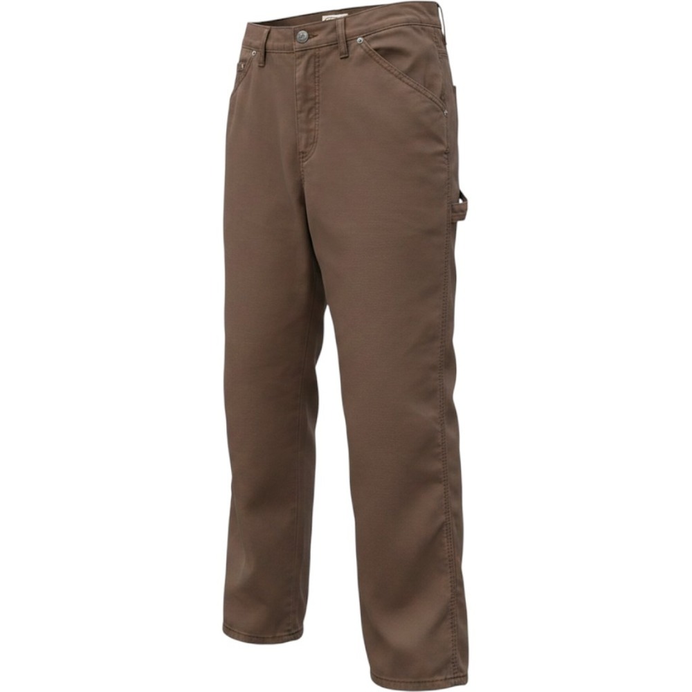 C.E. Schmidt Workwear Men Brown Fleece Lined Carpenter Pants 38x30 19 R013 7P